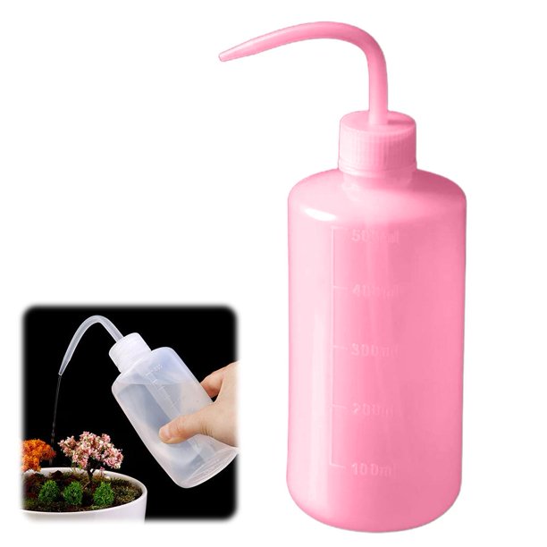 500ml Plastic Squeezes Bottle,Plant Watering Bottles,Portable Squeezes Bottle with Long Nozzle,Exactly Reach Plants and No-leaks Volume Markings Bottles for Plant Watering,Art Projects,Cleaning