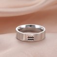 thumbnail image 1 of Twelve Constellation Rings Stainless Steel 12 Horoscope Zodiac Virgo Leo Sign Aries Pisces Rings For Women Men Fashion Jewelry, 1 of 5