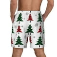 thumbnail image 4 of Balery Buffalo Plaid Christmas Trees Mens Swim Trunks Swim Shorts for Men Quick Dry Inseam Beach Shorts with Compression Liner Pocket-XX-Large, 4 of 9
