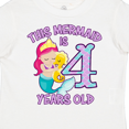 thumbnail image 4 of Inktastic This Mermaid is 4 Years Old Girls Toddler T-Shirt, 4 of 5