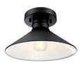 thumbnail image 4 of Westinghouse Westinghouse Lighting 6112900 Watts Creek 11 Inch Rustic/Arts & Crafts One-Light Outdoor Semi Flush Mount Ceiling Light, Dark Sky Friendly, Textured Black Finish, 4 of 5