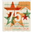 thumbnail image 3 of Ambesonne Vintage Shower Curtain, Worldwide Greetings, 69"Wx70"L, Multicolor, 3 of 3