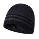 thumbnail image 1 of Qarigey Gorros de lana de punto de invierno Gorros de protección de calavera a rayas Jersey informal Gorro al aire libre Regalos deportivos Esquí Sombreros gris carbón Qarigey AP010036-04, 1 of 5
