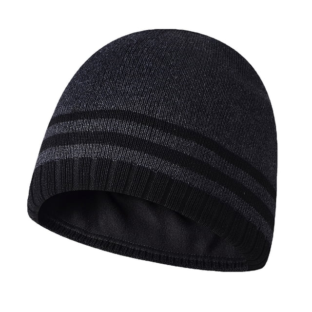 Sonducket Gorros de lana de punto de invierno Gorros de protección de calavera a rayas Jersey informal Gorro al aire libre Regalos deportivos Esquí Sombreros gris carbón Sonducket AP010036-04