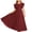 Wine#01, variant on Jinhomg Girls Chiffon Maxi Dress Ruffle Sleeves Floor Length A-Line Dresses Front Pleated Empire Waist Flower Girl Dresses for Wedding Formal Party Dance Gown 0-13 Years Red
