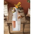 thumbnail image 5 of Ldtrchee Orange Grey Oil Painting Table Runner 72 Inches, Ombre Watercolor Modern Art Bed Runner Dresser Scarves Tabletop for Indoor Outdoor Parties/Ceremony/Banquet, 14" x 72", 5 of 8