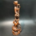 thumbnail image 4 of chinese carved wood buddha statue vintage wooden quan kwan yin statue carvings statuette femme decoration, 4 of 4