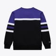 thumbnail image 2 of Men's Mitchell & Ness Black/Purple Utah Jazz Hardwood Classics Vintage Logo Head Coach Pullover Sweatshirt, 2 of 4
