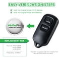 thumbnail image 3 of Easy to Use Car Remote Fob Replacement for Toyot-a HYQ12BAN, HYQ12BBX, HYQ1512Y fits 2001 2002 2003 Prius (1), 3 of 7