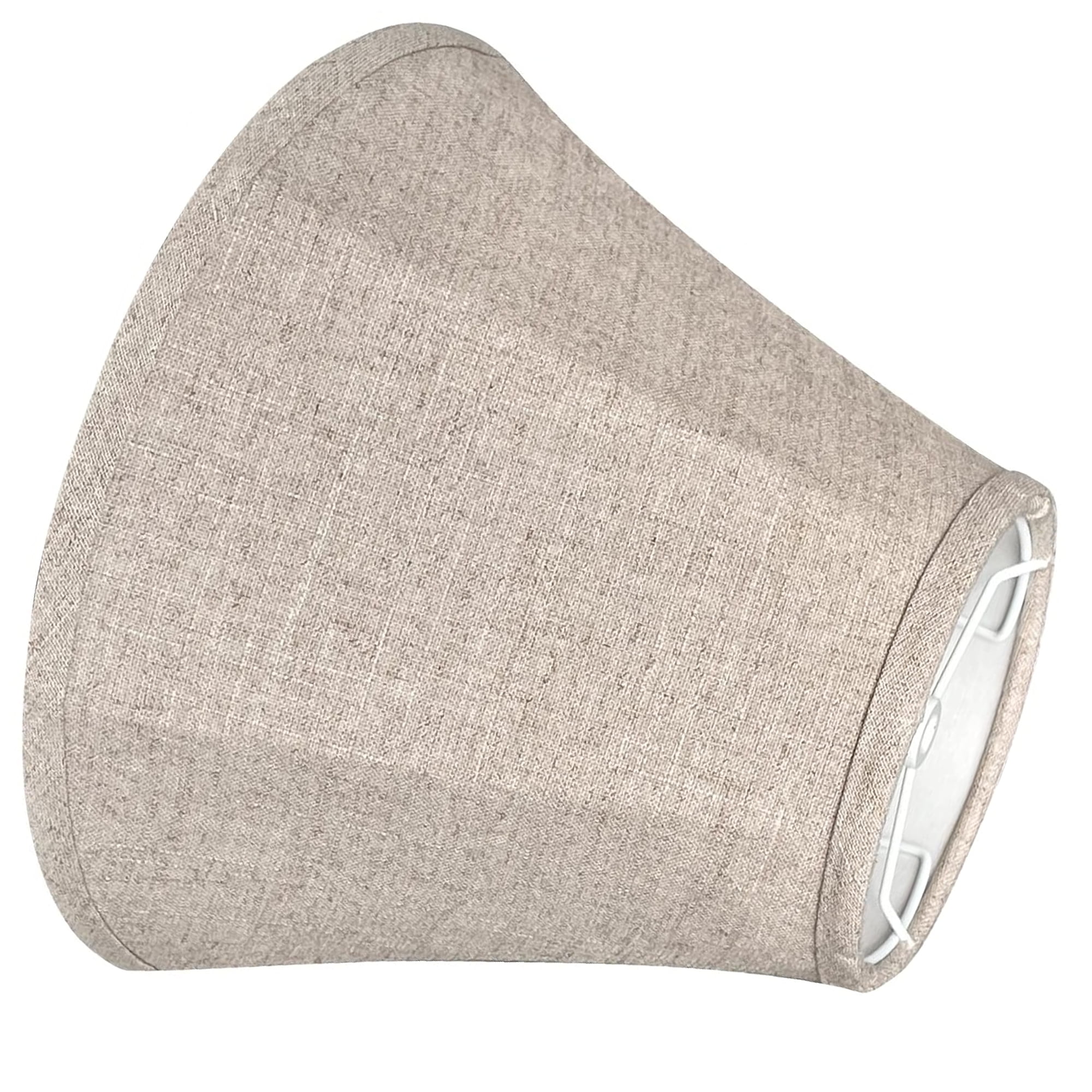 TOOTOO STAR Small Brown Lamp Shade for Table Lamps-Bell Bedside Lampshade