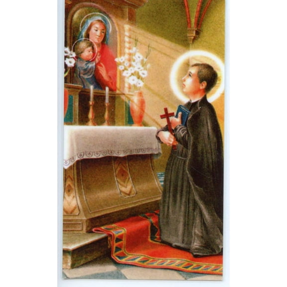 St. John Berchman holy card - laminated - Pack of 25