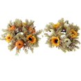 thumbnail image 2 of HomelyJoy Fall Home Decor Candle Holder, Warm Thanksgiving Centerpiece for Dinner Table with Pumpkins Berries and Maples, for Dining Room Desktop Mantel Indoor Decor, 2 of 9