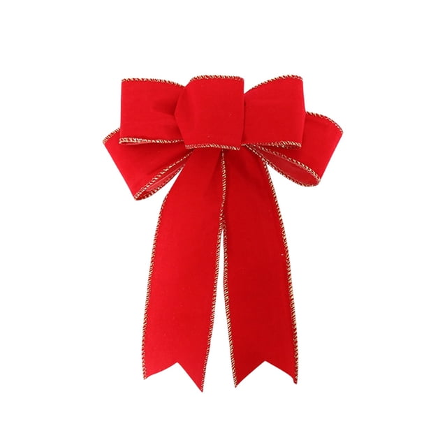 Huanglei Elegant Bow Hanging Ornament For Festive Holiday And Home Party Décor With Classic Red Green Design