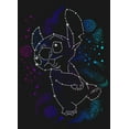thumbnail image 2 of Girl's Lilo & Stitch Constellation of Stitch  Graphic Tee Black Small, 2 of 4
