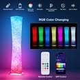 thumbnail image 3 of BLITZWILL Soft Light LED Floor Lamp RGB Color Changing 52'' Tall Corner Lamp ,Standing Lamp With Remote & Smart App Control, Music Sync, for Living Room Bedroom Game Room, Square, 3 of 9
