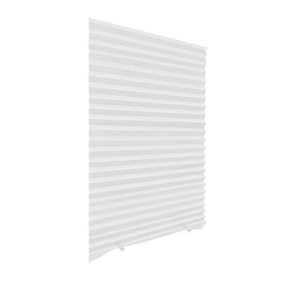 Pleated Window Shades Cordless Light Filtering Temporary No Drill Window Blinds Easy Install Cut to Size Fabric Shades for Bedroom Living Room Office Nursery Kitchen Bathroom