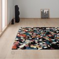 thumbnail image 2 of Teppich Homes Tufted Wool Area Rug 7x10 - Handmade Black Carpet for Living Room and Bedroom - Soft, Elegant Design, 2 of 7
