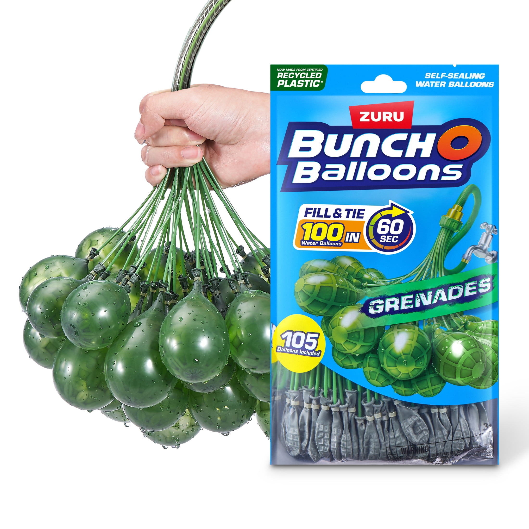 Unique Industries, Latex Cannonball Water Balloons, 5 inch, 50ct