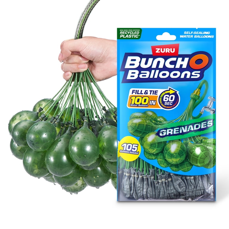 Bunch O Balloons Green Water Balloons, 100-Pack photo 1