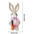 thumbnail image 1 of Wozhuo Miniature Handmade Grass Rabbit 23cm Handcrafted Natural Decor, 1 of 5