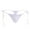 White, variant on XMMSWDLA men Ice Silk Bikini low rise tie String Adjustable Briefs Underwear for Men