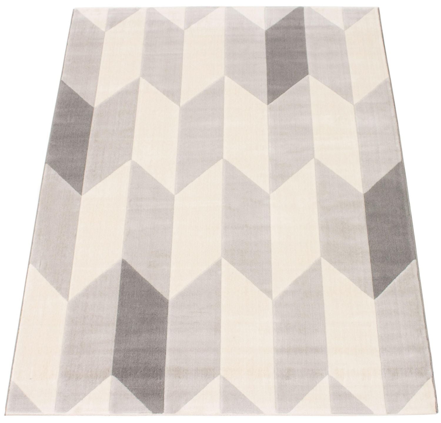ECARPET Modern Area Rug for Dining Room, Living Room, Bedroom or Den Burke Grey