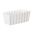 thumbnail image 2 of Usloyux Plastic Flower Pots And Planters, Decorative Flower Troughs Baskets With Simulated Fence, Indoor Outdoor Garden Plants Containers For Balcony Patio Living Room Display, 2 of 6