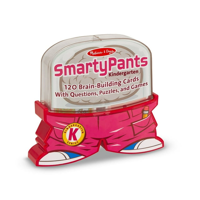 Melissa & Doug Smarty Pants Kindergarten Card Set - 120 Educational, Brain-Building Questions, Puzzles, and Games