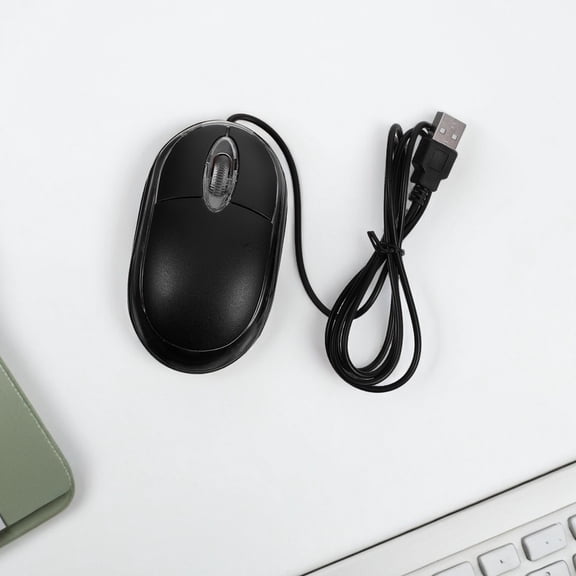 TABLZONE USB Mouse Black Optical Ergonomic for Professional Office Use 1000 Dpi