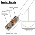 thumbnail image 2 of Rainbow Moonstone Orgone Pendant Crystal Necklace for Men Women, 2 of 5