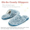 thumbnail image 4 of cosyone1997 Women's Fuzzy House Slippers Memory Foam Indoor/Outdoor Soles, 4 of 5
