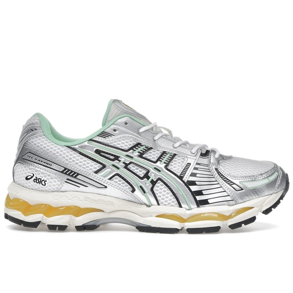 ASICS Men's Gel-Kayano 12.1 Silver Green Orange Running Shoes, from StockX