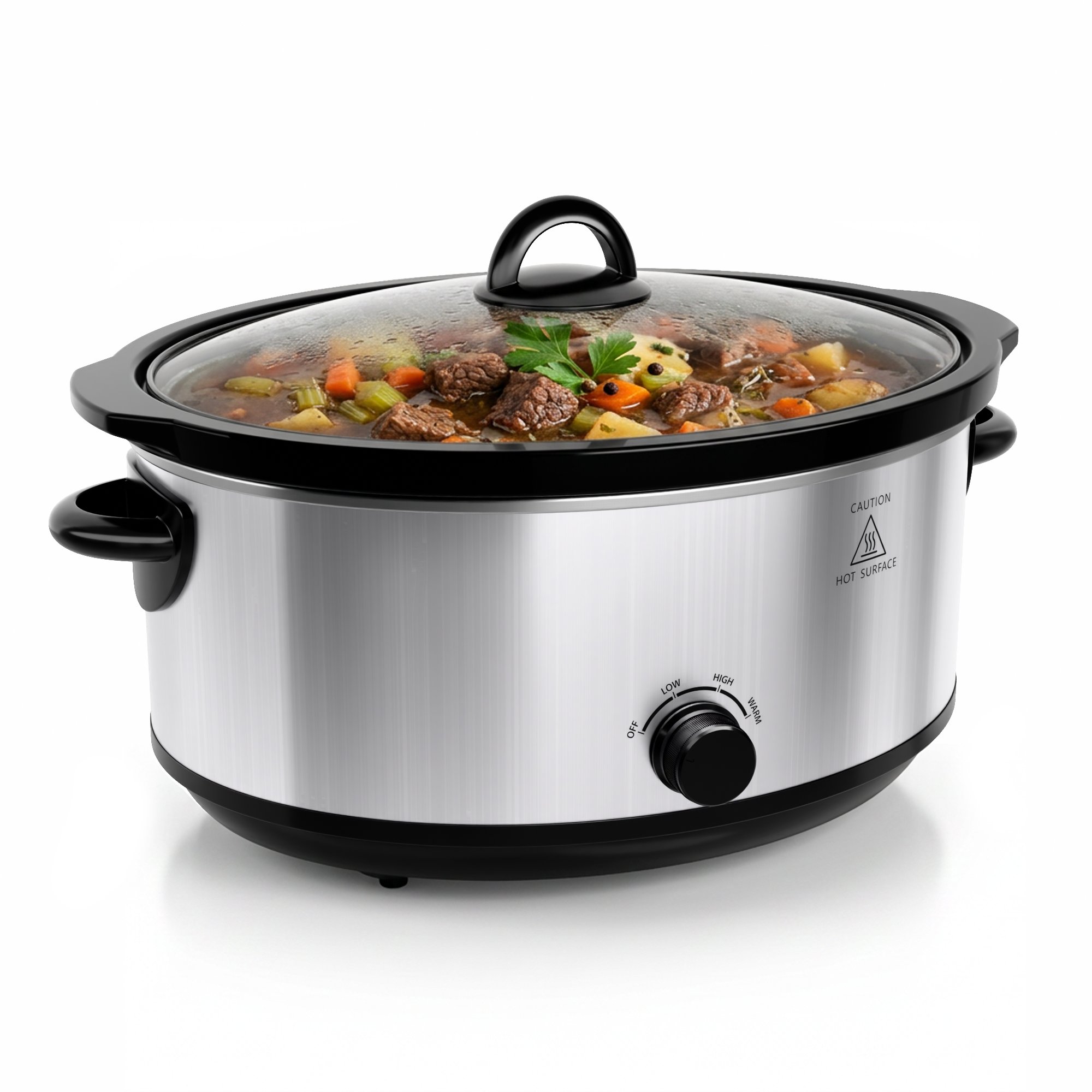WHALLSE 7-Quart Slow Cooker with Removable Nonstick Crock photo 1