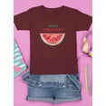 thumbnail image 3 of Buon Ferragosto Watercolor Melon T-Shirt Juniors -Image by Shutterstock,  Small, 3 of 4