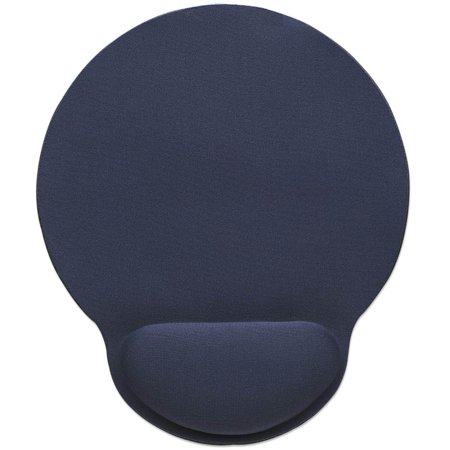 UPC: 0766623434386 | Manhattan Ergonomic Wrist Rest Mouse Pad  Gel Material  9.5 x 8 in. Surface  Non-slip Rubber Base  Blue