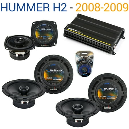- Hummer H2 2008-2009 Factory Speaker Upgrade Harmony (2) R65 R4 & CX300.4 Amp - Factory Certified Refurbished