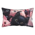 thumbnail image 1 of Balery Cute Kittens Group Portrait Funda de Cojín Estampada, Regalos para Mujeres, Regalos de Amor para Ella, Regalos para Novia o Esposa, Funda de Almohada-14"x20", 1 of 6