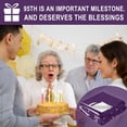 thumbnail image 6 of 95th Birthday Gifts for Women, 95th Birthday Decorations Blanket 50''''x60'''', 95 Year Old Present Ideas, Happy 1929 Birthday Gifts for Mom/Wife/Grandma/Friends, Turning 95 Gift Throw Blanket, 6 of 6