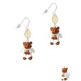 thumbnail image 2 of Delight Jewelry Resin Angel Bear Goldtone Leaf French Earrings, 2 of 4