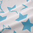 thumbnail image 5 of Manfei Sparkle Stars Print Blackout Curtains,Playful Design Curtains Pack of 2 (42x84 Each),Light Blue White, 5 of 6