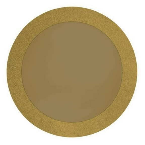 Generic Gold Glitz 14" Round Placemats, 8pk
