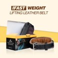 thumbnail image 6 of TRIPLE TREE Leather Weight Lifting Belt for Men, Gym Weight Belt Lumbar Back, Support Powerlifting Weightlifting Heavy Duty Workout Training Strength Training Equipment, 6 of 6