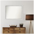 thumbnail image 4 of Amanti Art Custom Wall and Bathroom Mirror (32.25 x 39.25 in.), Eva White Silver Narrow Frame, 4 of 7