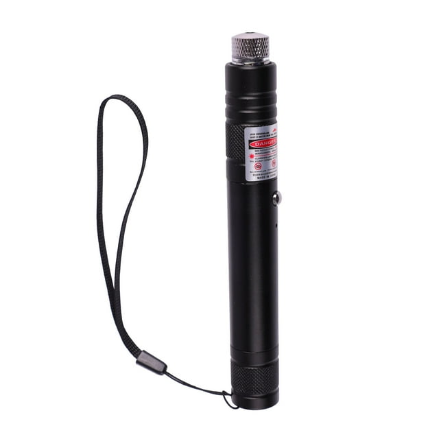 Puntero láser para gatos, juguete de aleación de aluminio, largo alcance, interactivo, portátil, USB, puntero láser rojo, para camping y conferencias.