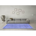 thumbnail image 3 of Ahgly Company Indoor Square Oriental Blue Modern Area Rugs, 3' Square, 3 of 4