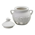 HIC Garlic Clove Keeper, Vented Ceramic Storage Container with Lid