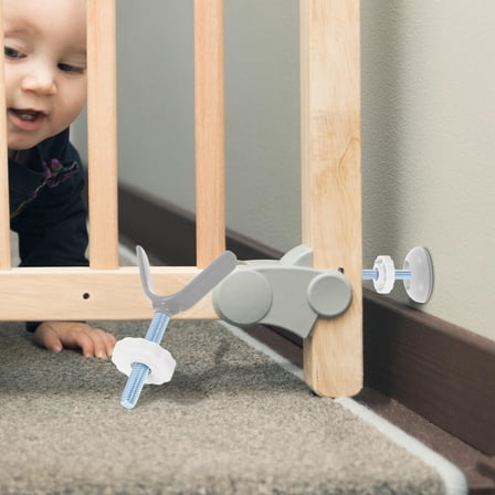 Minkissy  Gate Hardware Kit Durable No-Drill Y-Shaped Bracket Assorted Color