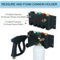 thumbnail image 3 of High Pressure Washer Wall Rack, Stainless Steel 1/4in Quick Connect Easy Installation Pressure Washer Holder  for Nozzle Tip for Washer, 3 of 7