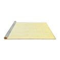 thumbnail image 2 of Ahgly Company Machine Washable Indoor Square Solid Yellow Modern Area Rugs, 5' Square, 2 of 4