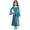 Light Blue, variant on Ocealan Girls Medieval Maiden Party Dress-up Velvet Bell Sleeve Empire Maxi Gown Dress Purple 14